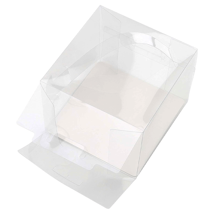 110x110x110mm Clear Square Box With Handle - TEM IMPORTS™