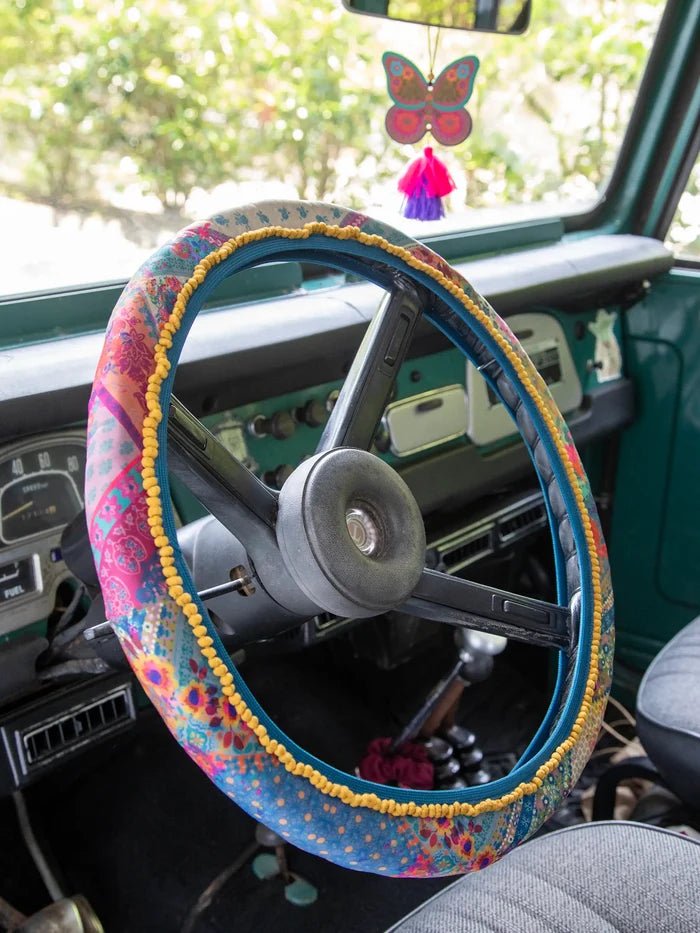 Steering Wheel Cover, 12" - Dark Turquoise-view 1