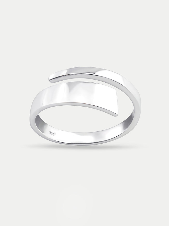 Sterling Silver Twist Ring | Silver-Image 1