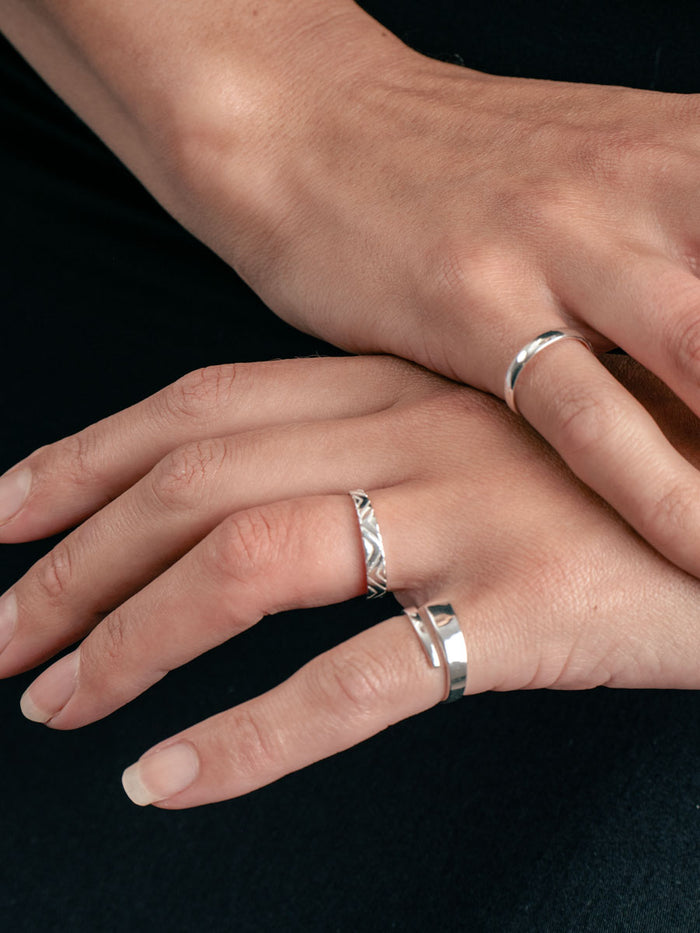 Sterling Silver Twist Ring | Silver-Image 2