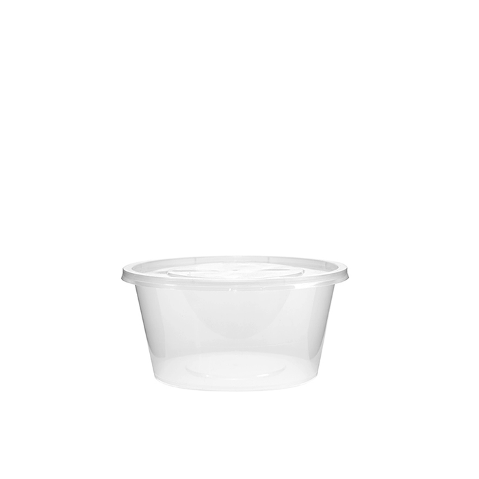 1250mL Takeaway Tall Round Clear Supa Bowls With Lids - TEM IMPORTS™