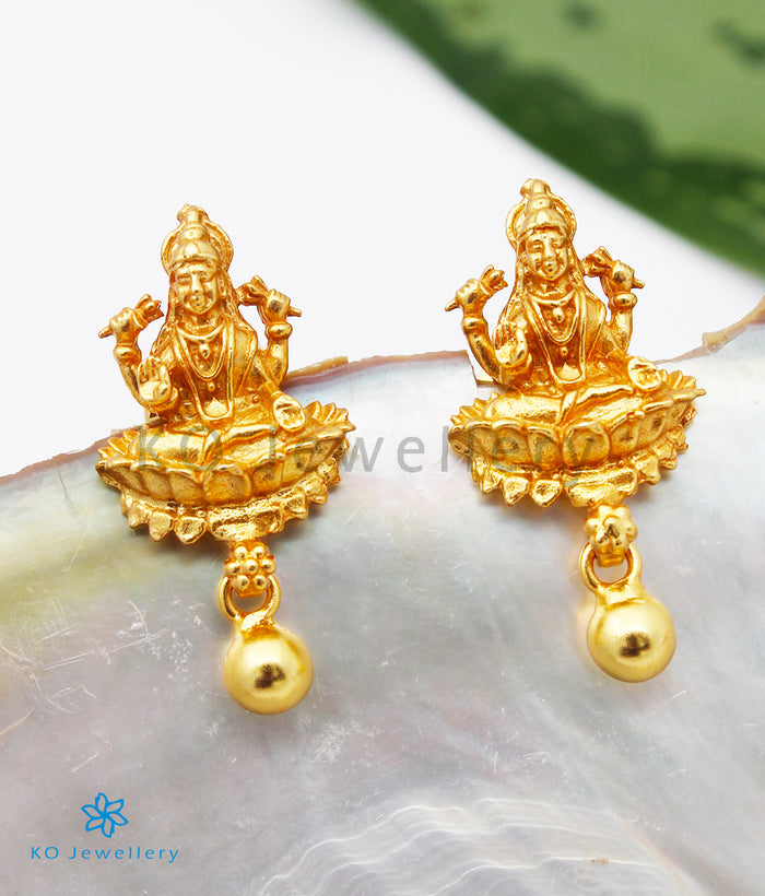 The Krutika Silver Lakshmi Earrings