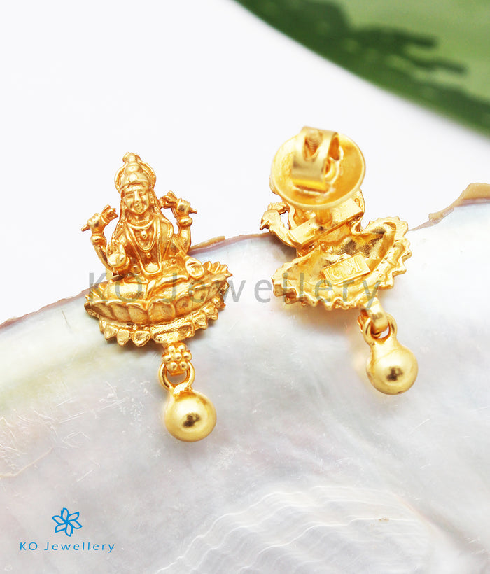 The Krutika Silver Lakshmi Earrings