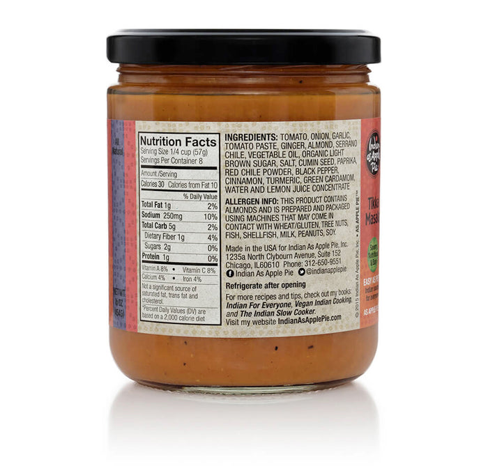 Indian as Apple Pie Tikka Masala ingredients