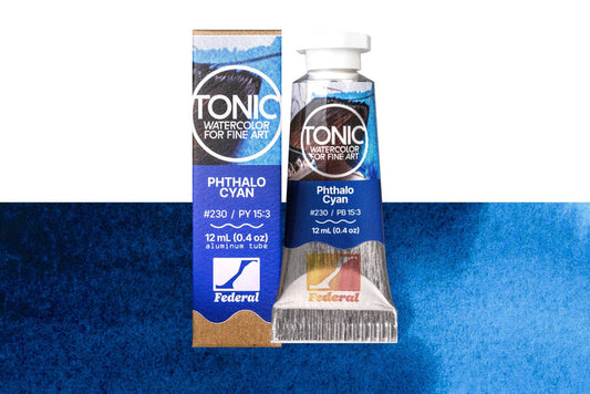 Tonic Watercolor, 12 mL Tube, #230 Phthalo Cyan