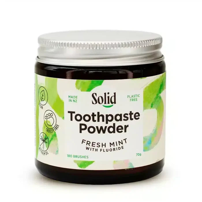 Toothpaste Powder - Fresh Mint by Solid - Dust & Glow