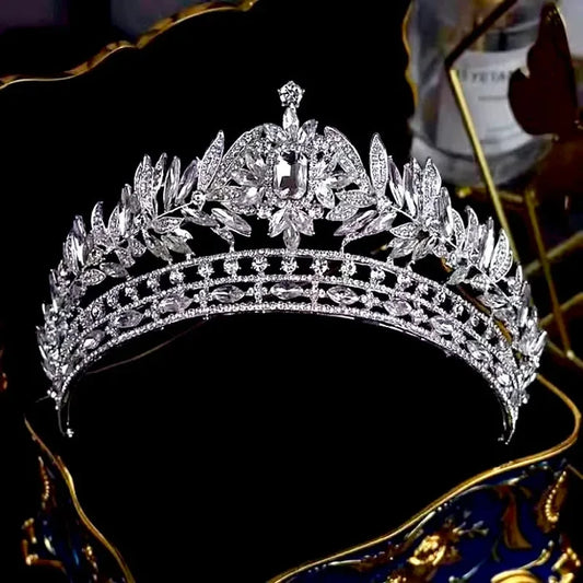 Wedding Hair Accessories - Crystal Bridal Tiara - Available in Silver and Gold