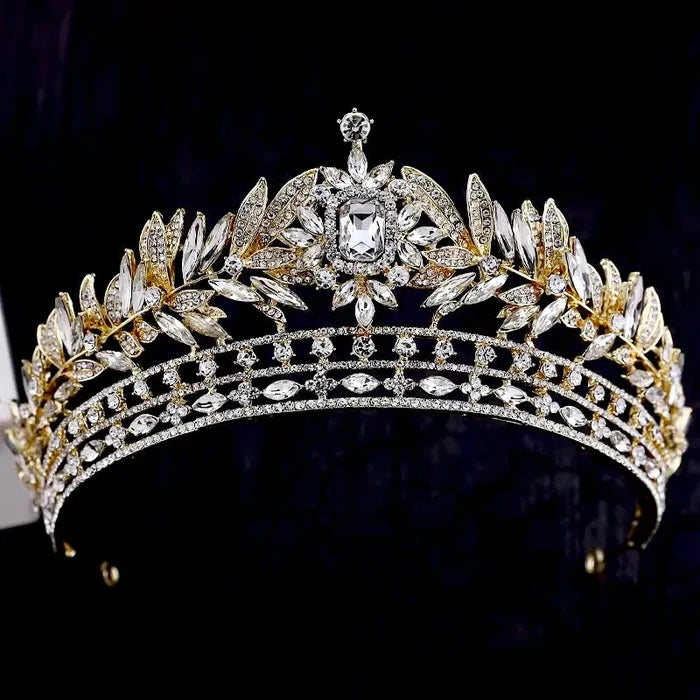 Wedding Hair Accessories - Crystal Bridal Tiara - Available in Silver and Gold