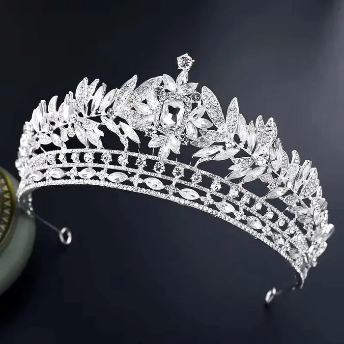 Wedding Hair Accessories - Crystal Bridal Tiara - Available in Silver and Gold