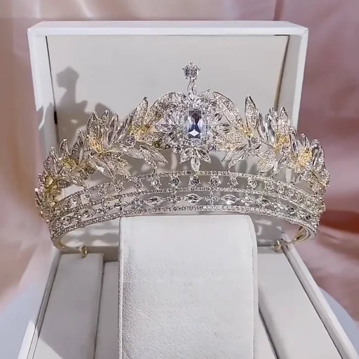 Wedding Hair Accessories - Crystal Bridal Tiara - Available in Silver and Gold