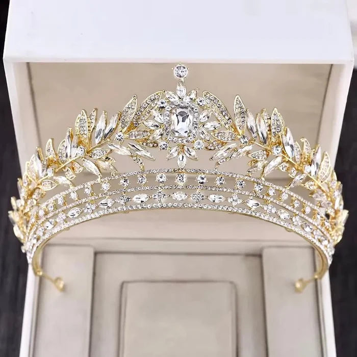 Wedding Hair Accessories - Crystal Bridal Tiara - Available in Silver and Gold