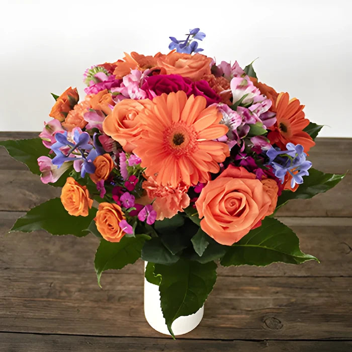 Vibrant Views Orange Flower Bouquet