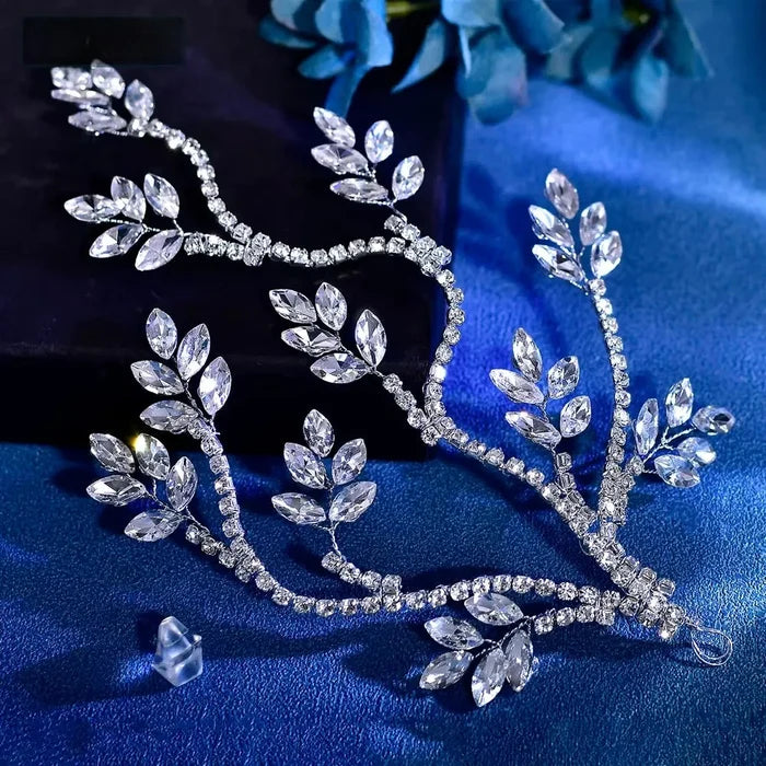 Wedding Hair Accessories - Silver Crystal Bridal Hair Vine