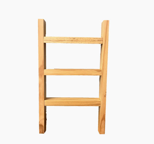 Wooden Ladder Towel Display