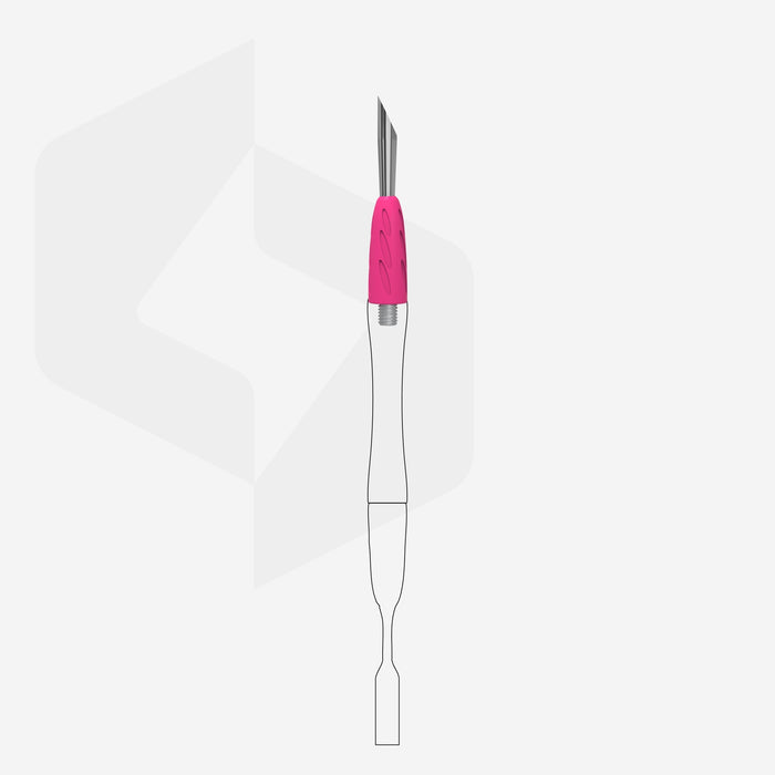 Working part of Combo pusher - UNIQ 12 (Beveled pusher)-STALEKS PRO-Gel Essentialz