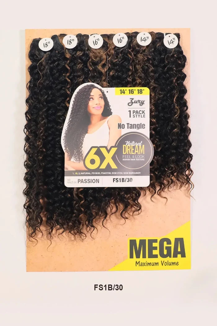 ZURY NATURAL DREAM HAIR WEAVE 6X - PASSION 101214