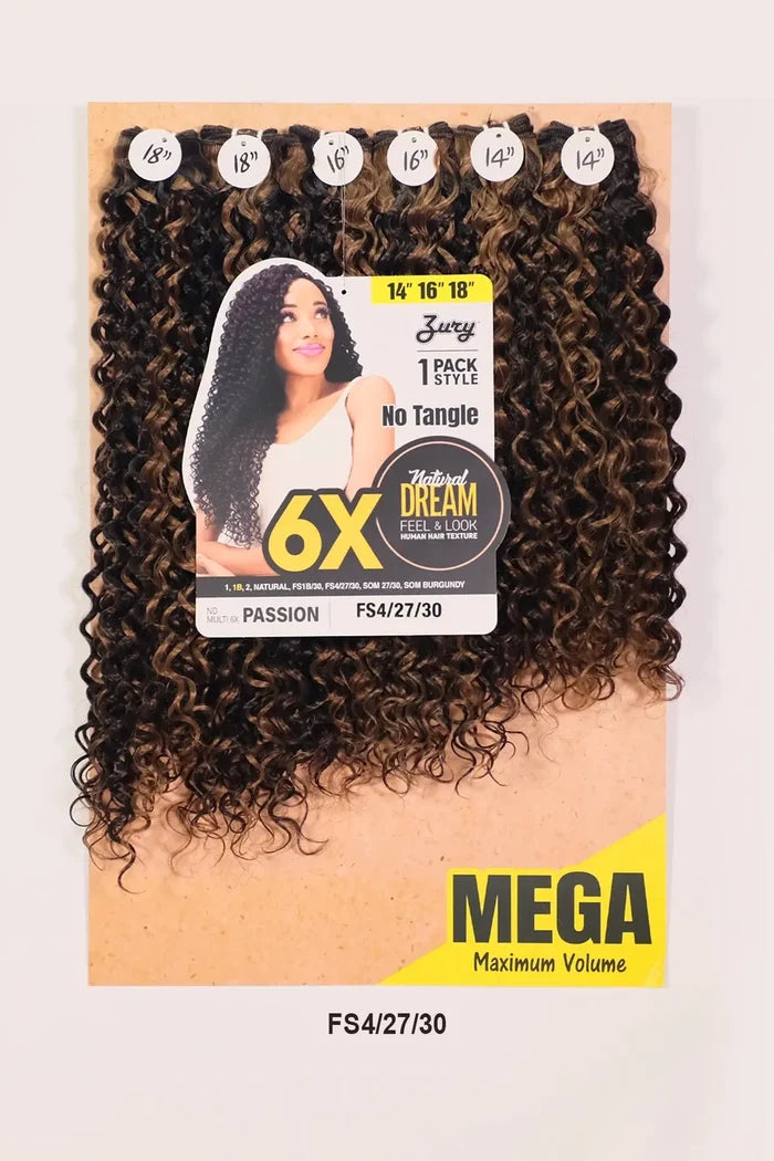 ZURY NATURAL DREAM HAIR WEAVE 6X - PASSION 101214