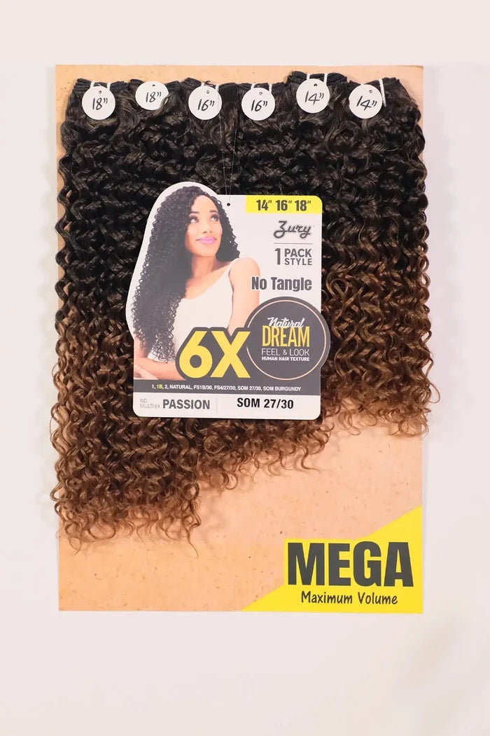 ZURY NATURAL DREAM HAIR WEAVE 6X - PASSION 101214