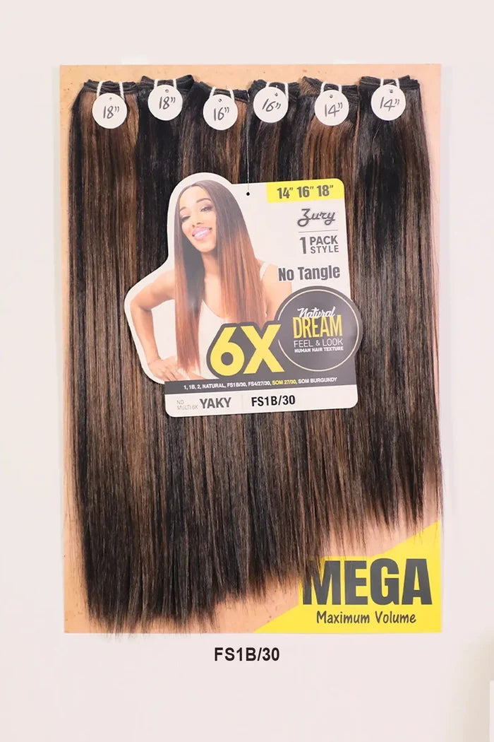 ZURY NATURAL DREAM HAIR WEAVE 6X - YAKY 101214