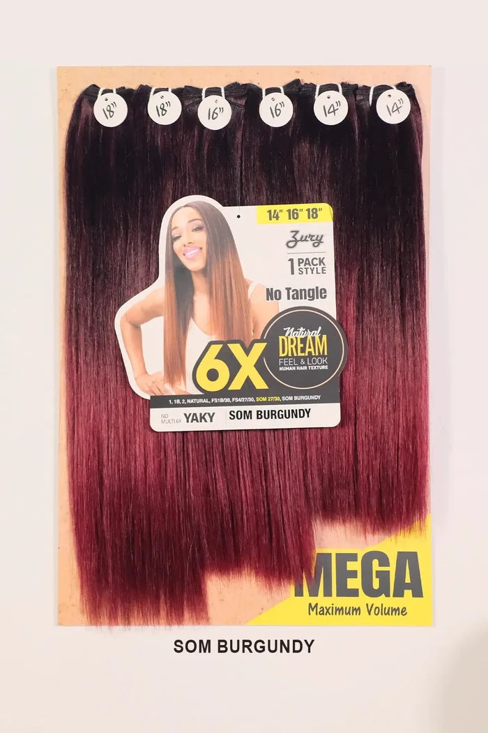 ZURY NATURAL DREAM HAIR WEAVE 6X - YAKY 101214