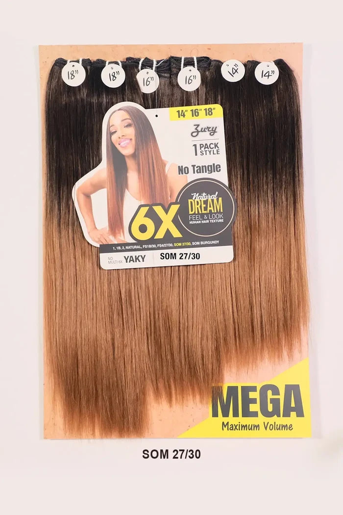 ZURY NATURAL DREAM HAIR WEAVE 6X - YAKY 101214